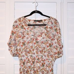 Gorgeous ZARA Floral Dress! Size Large
